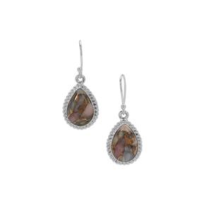 10.50ct Copper Mojave Pink Opal Sterling Silver Aryonna Earrings