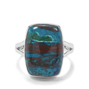 15.53ct Chrysocolla Sterling Silver Aryonna Ring