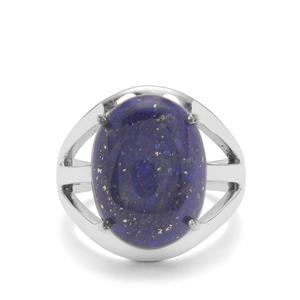 11ct Sar-i-Sang Lapis Lazuli Sterling Silver Aryonna Ring 