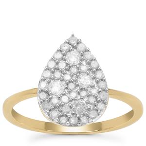 GH Diamond Ring in 9K Gold 0.51ct