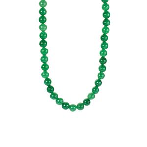  356.70ct Burmese Jade Sterling Silver Necklace 