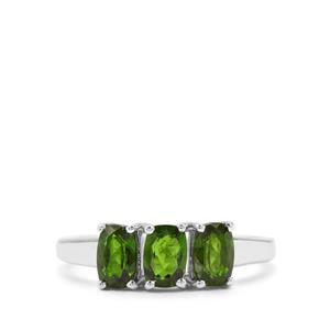 1.70ct Chrome Diopside Sterling Silver Ring