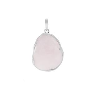 Morganite Pendant in Sterling Silver 12.85cts