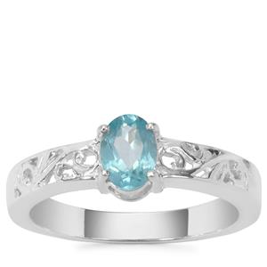Madagascan Blue Apatite Ring in Sterling Silver 0.66ct