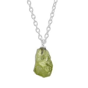 6.98ct Suppatt Peridot Sterling Silver Aryonna Necklace 