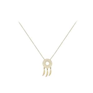 Dreamcatcher Necklace in 9K Gold 46cm/18'