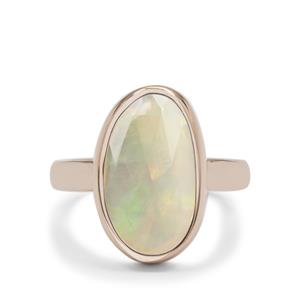 Ethiopian Opal Ring in Rose Gold Plated Sterling Silver 1.70cts 