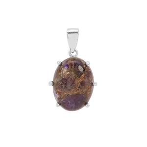 Copper Mojave Amethyst Pendant in Sterling Silver 7.45cts