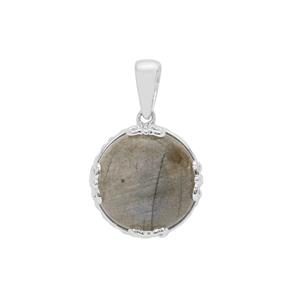 10.05ct Labradorite Sterling Silver Pendant