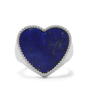 13ct Sar-i-Sang Lapis Lazuli Sterling Silver Ring 