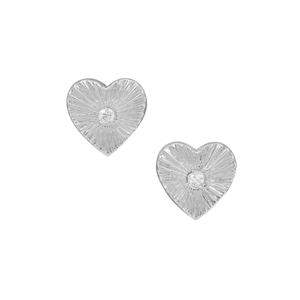 Ratanakiri Zircon Earrings in Sterling Silver 
