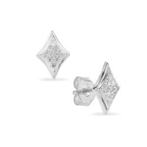 1/8ct Diamond Sterling Silver Earrings  