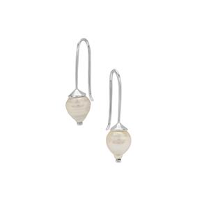 South Sea Cultured Pearl Sterling Silver Earrings (8mm)