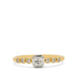 1/3ct Diamond 18K Gold Tomas Rae Ring 