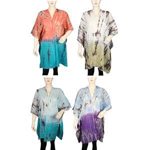 Destello 'Luxe Tie Dyed' Poncho (Choice of 4 Colors)