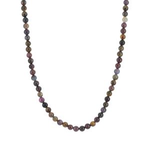 Ceylon Bi-Colour Sapphire Sterling Silver Necklace 200cts 