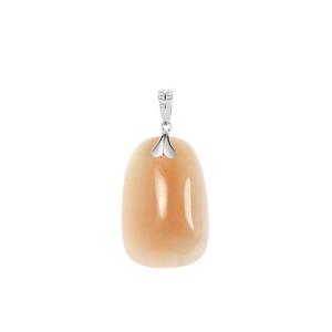  27.10cts Morganite Sterling Silver Pendant 