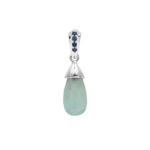Gem-Jelly™ Aquaprase™ Pendant with Thai Sapphire in Sterling Silver 4.80cts
