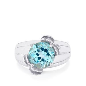 Sky Blue Topaz Ring in Sterling Silver 4.39cts