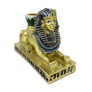 Egyptian Sphinx Taper Candle Holder in Resin