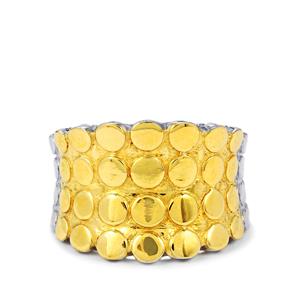 Ring  in Two Tone Gold Plated Sterling Silver