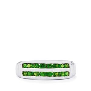 0.91ct Chrome Diopside Sterling Silver Ring