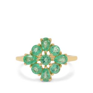 1.78ct Colombian Emerald 9K Gold Tomas Rae Ring (F)