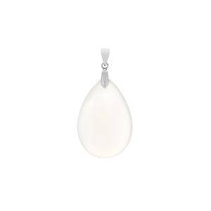 26.35ct Branca White Onyx Sterling Silver Pendant