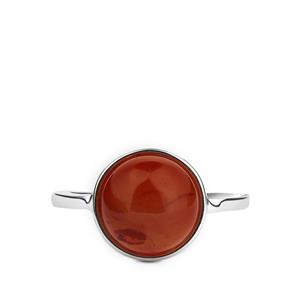 4ct Nanhong Agate Sterling Silver Ring
