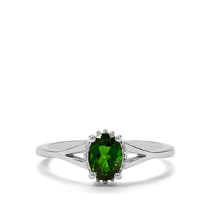 0.79ct Chrome Diopside Sterling Silver Ring 