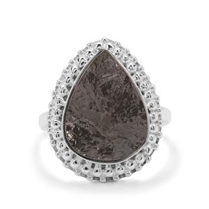  6.50ct Shungite Sterling Silver Aryonna Ring