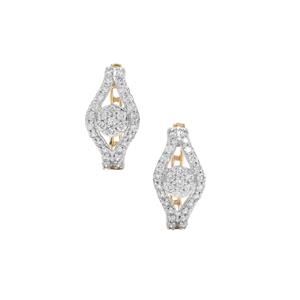3/4ct Argyle Diamond 9K Gold Earrings