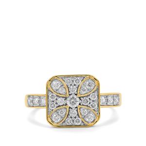1/2ct Flawless Diamonds 9K Gold Tomas Rae Ring