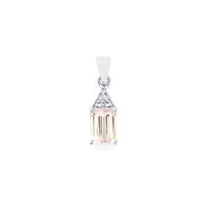 Mawi Kunzite Pendant with White Topaz in Sterling Silver 1.91cts