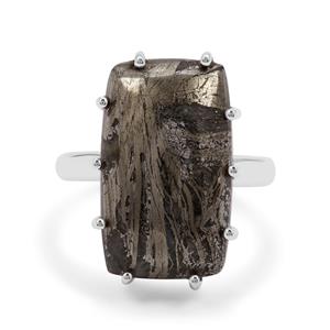 Feather Pyrite Ring in Sterling Silver 16.50cts