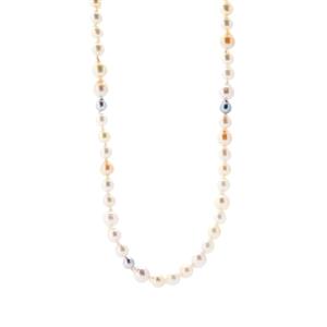 Akoya Cultured Pearl Sterling Silver Necklace  