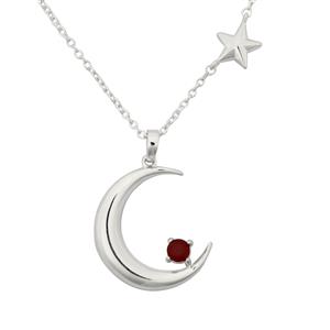 0.30cts Malagasy Ruby Sterling Silver Necklace (F)