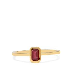 Malagasy Ruby Ring in 9K Gold 0.50ct - July Birthstone