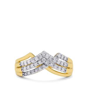 1/3ct GH Diamonds 9K Gold Ring