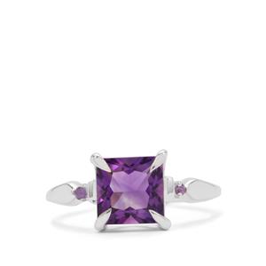 2.35ct Moroccan & African Amethyst Sterling Silver Ring