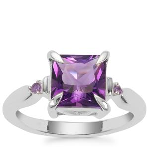 Moroccan Amethyst Ring with African Amethyst in Sterling Silver 2.35cts