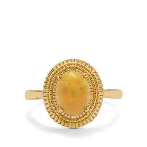 1.20ct Ethiopian Dark Opal 9K Gold Ring
