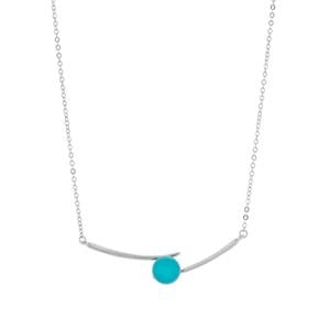 3cts Amazonite Sterling Silver Necklace 