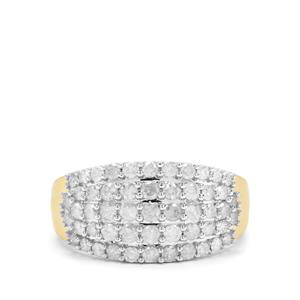 1ct GH Diamonds 9K Gold Ring 