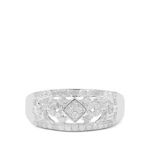 1/2ct Diamonds Sterling Silver Ring