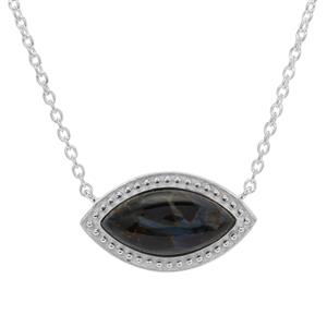 8.80ct Namibian Pietersite Sterling Silver Necklace 