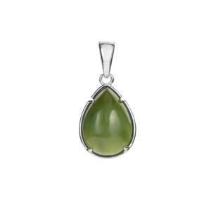 5.88ct Canadian Nephrite Jade Sterling Silver Pendant