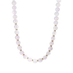 284.95ct Branca Onyx Boutique Gold Tone Sterling Silver Necklace 