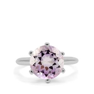 4.45ct Boudi Hourglass Amethyst Sterling Silver Ring