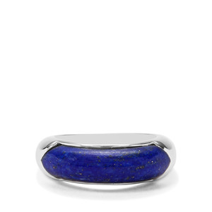 4.90ct Sar-i-Sang Lapis Lazuli Sterling Silver Ring 